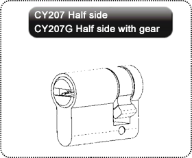 CY205/CY206/CY207 – Telescopic pin Cylinder